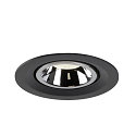 SLV LED Ceiling recessed luminaire NUMINOS� GIMBLE M, 4000K, 20�, black/chrome