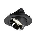 SLV LED Loft Indbygningslampe NUMINOS� GIMBLE M, 4000K, 40�, sort/chrom