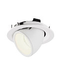 SLV LED Ceiling recessed luminaire NUMINOS� GIMBLE M, 4000K, 20�, white