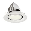 SLV LED Ceiling recessed luminaire NUMINOS� GIMBLE M, 4000K, 40�, white