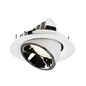 SLV LED Loft Indbygningslampe NUMINOS� GIMBLE M, 4000K, 40�, hvid/chrom