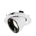 SLV LED Ceiling recessed luminaire NUMINOS� GIMBLE M, 4000K, 55�, white/chrome