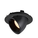 SLV LED Loft Indbygningslampe NUMINOS� GIMBLE L, 2700K, 20�, sort