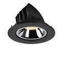 SLV LED Loft Indbygningslampe NUMINOS� GIMBLE L, 2700K, 40�, sort/chrom