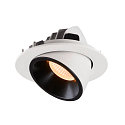 SLV LED Loft Indbygningslampe NUMINOS� GIMBLE L, 2700K, 40�, hvid/sort