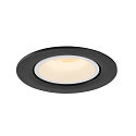 SLV LED Loft Indbygningslampe NUMINOS� GIMBLE L, 3000K, 55�, sort/hvid