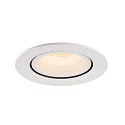 SLV LED Ceiling recessed luminaire NUMINOS� GIMBLE L, 3000K, 40�, white