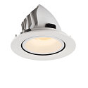 SLV LED Loft Indbygningslampe NUMINOS� GIMBLE L, 3000K, 55�, hvid
