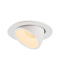 SLV LED Loft Indbygningslampe NUMINOS� GIMBLE L, 3000K, 55�, hvid