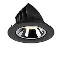 SLV LED Ceiling recessed luminaire NUMINOS� GIMBLE L, 4000K, 40�, black/chrome