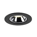 SLV LED Ceiling recessed luminaire NUMINOS� GIMBLE L, 4000K, 40�, black/chrome