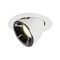 LED Loft Indbygningslampe NUMINOS� GIMBLE L, 4000K, 20�, hvid/chrom