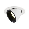 LED Loft Indbygningslampe NUMINOS� GIMBLE L, 4000K, 55�, hvid/sort