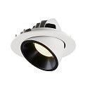 SLV LED Loft Indbygningslampe NUMINOS� GIMBLE L, 4000K, 55�, hvid/sort
