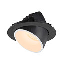 SLV LED Loft Indbygningslampe NUMINOS� GIMBLE XL, 2700K, 20�, sort/hvid