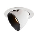 LED Loft Indbygningslampe NUMINOS� GIMBLE XL, 2700K, 20�, hvid/sort