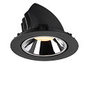 SLV LED Loft Indbygningslampe NUMINOS� GIMBLE XL, 3000K, 40�, sort/chrom