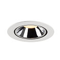 SLV LED Loft Indbygningslampe NUMINOS� GIMBLE XL, 3000K, 20�, hvid/chrom