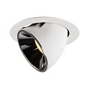 LED Loft Indbygningslampe NUMINOS� GIMBLE XL, 3000K, 55�, hvid/chrom