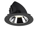 SLV LED Ceiling recessed luminaire NUMINOS� GIMBLE XL, 4000K, 20�, black/chrome