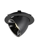 SLV LED Loft Indbygningslampe NUMINOS� GIMBLE XL, 4000K, 40�, sort/chrom