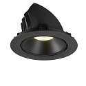 SLV LED Ceiling recessed luminaire NUMINOS� GIMBLE XL, 4000K, 55�, black