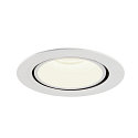 SLV LED Loft Indbygningslampe NUMINOS� GIMBLE XL, 4000K, 20�, hvid