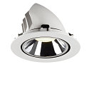 SLV LED Ceiling recessed luminaire NUMINOS� GIMBLE XL, 4000K, 20�, white/chrome
