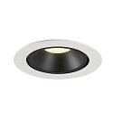 SLV LED Ceiling recessed luminaire NUMINOS� GIMBLE XL, 4000K, 40�, white/black