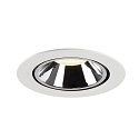SLV LED Ceiling recessed luminaire NUMINOS� GIMBLE XL, 4000K, 55�, white/chrome