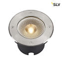 SLV LED Gulvindbygningslampe ROCCI 200 EL, rund, 16W, 3000K, 120, sort