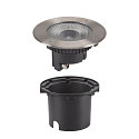 SLV LED Gulvindbygningslampe ROCCI 200 EL, rund, 16W, 3000K, 120�, sort