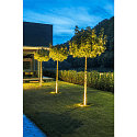 SLV LED Gulvindbygningslampe ROCCI 200 EL, rund, 16W, 3000K, 120�, sort