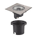 SLV LED Gulvindbygningslampe ROCCI 200 EL, firkantet, 16W, 3000K, 120�, sort