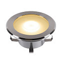 SLV LED Gulvindbygningslampe DASAR FLAT 120 EL, 7W, 4000K, rustfrit st�l