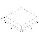 SLV Mounting frame for NUMINOS� M, 240/120mm, square, black