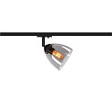 1-faset spot PARA CONE GL GU10, gennemsigtig, sort