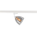 SLV 3-faset spot PARA CONE GL GU10, gennemsigtig, hvid