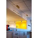 SLV Pendant luminaire ONE LINEAR 100 PHASE up/down, 24W, 2700/3000K, brass
