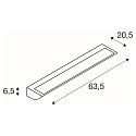 SLV Udendørs wall luminaire VANO WING SP SHORT IP65, grå dæmpbar