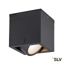 SLV outdoor ceiling luminaire ESKINA FRAME CL SINGLE CCT 1 flame, CCT Switch, adjustable IP65, anthracite 