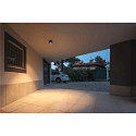 SLV outdoor ceiling luminaire ESKINA FRAME CL SINGLE CCT 1 flame, CCT Switch, adjustable IP65, anthracite 