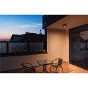 SLV outdoor ceiling luminaire ESKINA FRAME CL SINGLE CCT 1 flame, CCT Switch, adjustable IP65, anthracite 