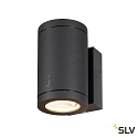 SLV outdoor wall luminaire ENOLA OCULUS WL UP/DOWN IP65, anthracite dimmable