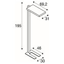 SLV Standerlampe WORKLIGHT UGR < 19 IP20, s�lv d�mpbar