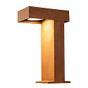 SLV LED Udend�rs Standerlampe RUSTY PATHLIGHT 40, h�jde 40cm, IP55 IK06, 8.9W 3000K 400lm 90�, FeCSi st�l rust-farvet
