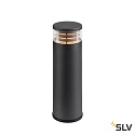 SLV bollard lamp M-POL 30 cylindrical, short, without socket IP65, anthracite dimmable