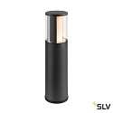 SLV bollard lamp M-POL 30 cylindrical, short, without socket IP65, anthracite dimmable