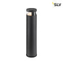 SLV bollard lamp M-POL 60 cylindrical, short, without socket IP65, anthracite dimmable
