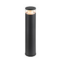 SLV bollard lamp M-POL 60 cylindrical, short, without socket IP65, anthracite dimmable